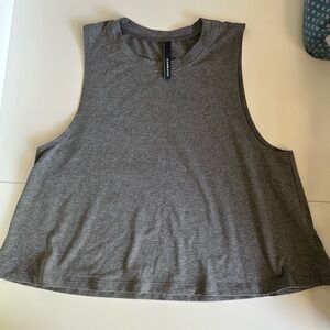 Carbon38 gray muscle tank
